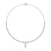 2.85 CT Pear Shape Lab Diamond Necklace